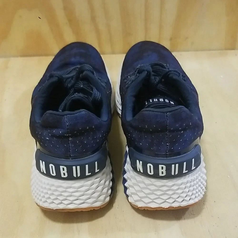 NOBULL Ripstop Running Shoe Women's Size 7, Mens 5.5 Blue Camo Gum